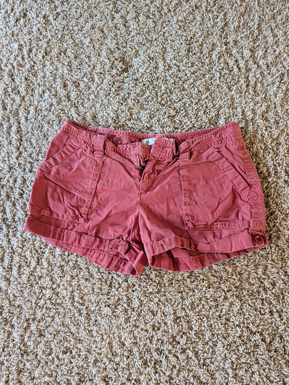 Old Navy Women's Rust Red Cargo Shorts